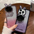 Glitter Gradient Cartoon Rabbit Phone Case - Cute Cover for iPhone 14, 13, 12 Pro Max - Touchy Style