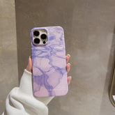 Glossy Cute Water Ripple Art Phone Case for iPhone 14, 13, 12, 11, Pro Max, XR, XS Max, 7, 8, and 14 Plus - Touchy Style .