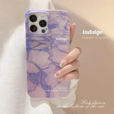 Glossy Cute Water Ripple Art Phone Case for iPhone 14, 13, 12, 11, Pro Max, XR, XS Max, 7, 8, and 14 Plus - Touchy Style .