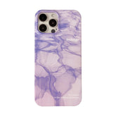 Glossy Cute Water Ripple Art Phone Case for iPhone 14, 13, 12, 11, Pro Max, XR, XS Max, 7, 8, and 14 Plus - Touchy Style