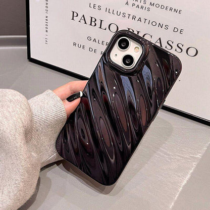 Glossy Silk Texture Pattern - Cute Phone Cases for iPhone 14, 13, 11, 12 Pro Max, 14 Pro, and 14 Plus - Touchy Style