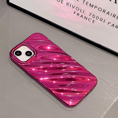 Glossy Silk Texture Pattern - Cute Phone Cases for iPhone 14, 13, 11, 12 Pro Max, 14 Pro, and 14 Plus - Touchy Style