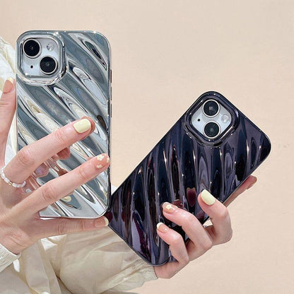 Glossy Silk Texture Pattern - Cute Phone Cases for iPhone 14, 13, 11, 12 Pro Max, 14 Pro, and 14 Plus - Touchy Style