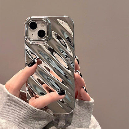 Glossy Silk Texture Pattern - Cute Phone Cases for iPhone 14, 13, 11, 12 Pro Max, 14 Pro, and 14 Plus - Touchy Style