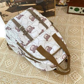 GM1242 Girl Cartoon Printing Cool Backpack: Travel School Nylon - Touchy Style .