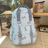 GM1242 Girl Cartoon Printing Cool Backpack: Travel School Nylon - Touchy Style .