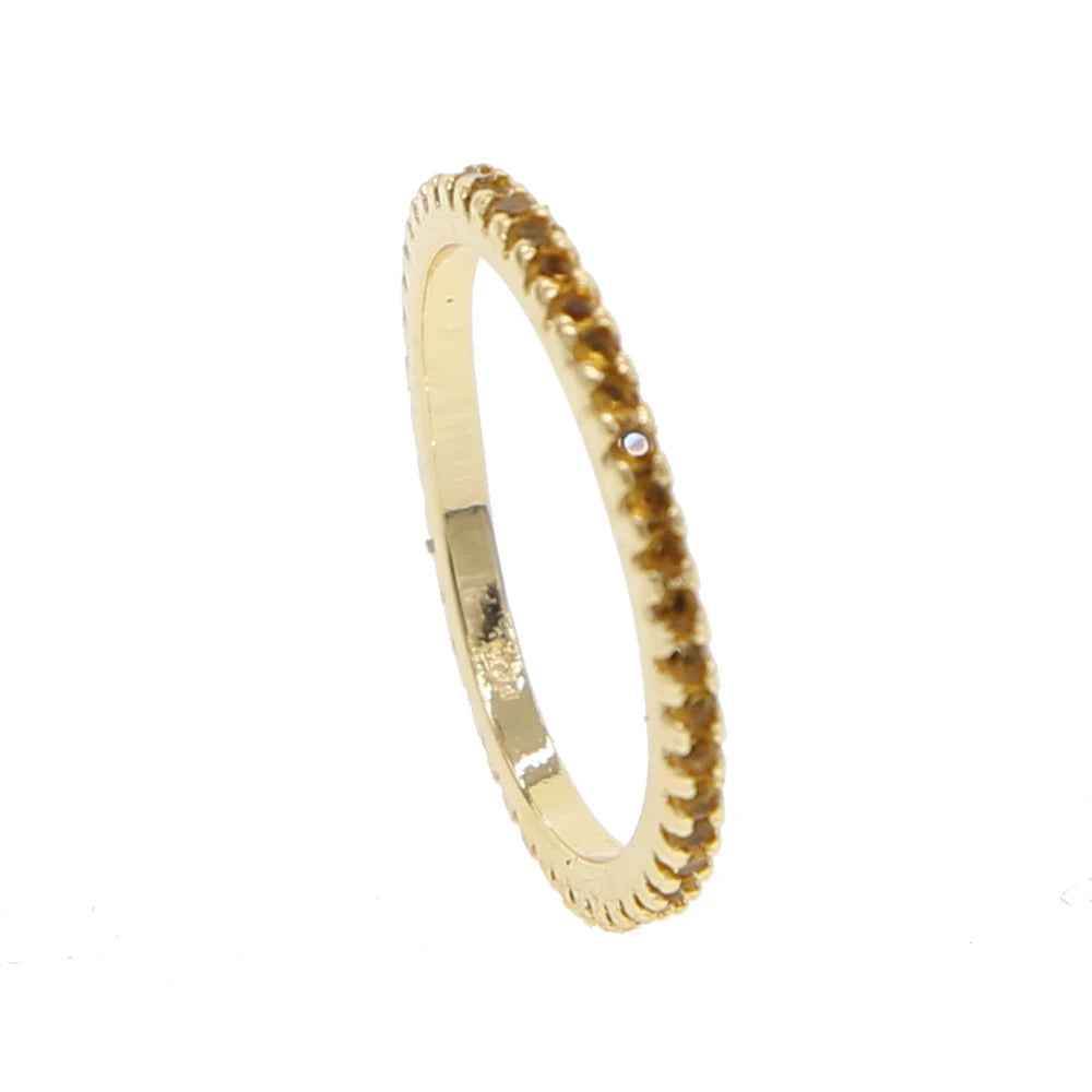 Gold Black Multi Color Rainbow Finger Ring Charm jewelry 