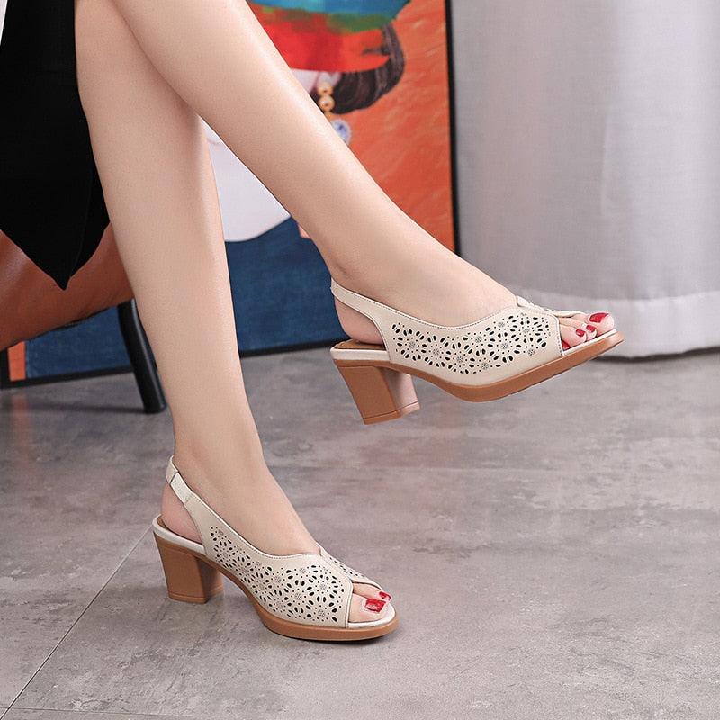 FSJ Elegant Peep Toe Crisscross Platform Sandals India | Ubuy