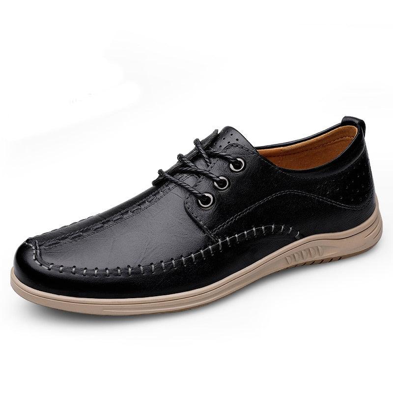 GR252 Leather Men's Casual Shoes: Classic Sneakers for Walk | Touchy Style