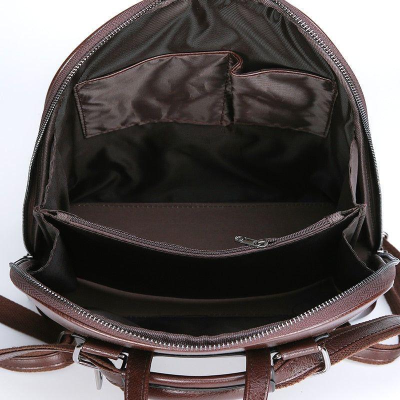 Women's fashion casual pu leather outlet backpack