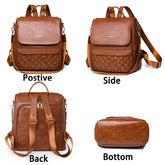 GZ235 Fashion Soft Leather Cool Backpack for Teenage Girls School - Touchy Style .