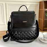 GZ235 Fashion Soft Leather Cool Backpack for Teenage Girls School - Touchy Style .