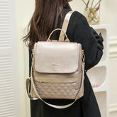 GZ235 Fashion Soft Leather Cool Backpack for Teenage Girls School - Touchy Style .