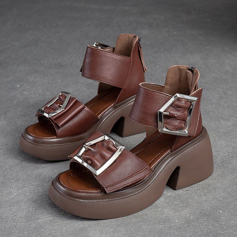 ASOS DESIGN Profile chunky high heeled loafer in tan | ASOS
