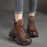 Handmade Leather Ankle Boots - Women&