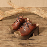 Handmade Leather Mules: LZ311 Women&