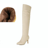 Handmade Over The Knee High Heel Boots Women&