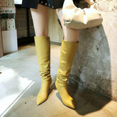 Handmade Over The Knee High Heel Boots Women&