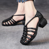 Handmade Retro Leather Sandals - TSS116 Women&