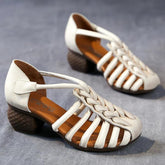 Handmade Retro Leather Sandals - TSS116 Women&