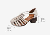 Handmade Retro Leather Sandals - TSS116 Women&