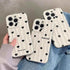 Heart Dot Flowers Water Ripple Cute Phone Cases for iPhone 11, 12, 13, 14, 15 Pro Max - Touchy Style