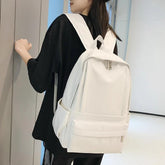 High-Quality Leather School Bags - Large Capacity Cool Backpack QC336 - Touchy Style