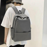 High-Quality Leather School Bags - Large Capacity Cool Backpack QC336 - Touchy Style