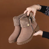 High-Quality Suede Leather Boot Women&