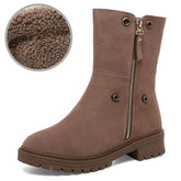 High-Quality Suede Leather Boot Women&