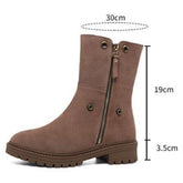 High-Quality Suede Leather Boot Women&