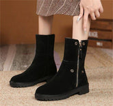 High-Quality Suede Leather Boot Women&