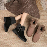 High-Quality Suede Leather Boot Women&