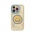 Invisible Bracket Cartoon Smile Leather Cute Phone Case for iPhone 11-15 Pro Max Plus - Touchy Style