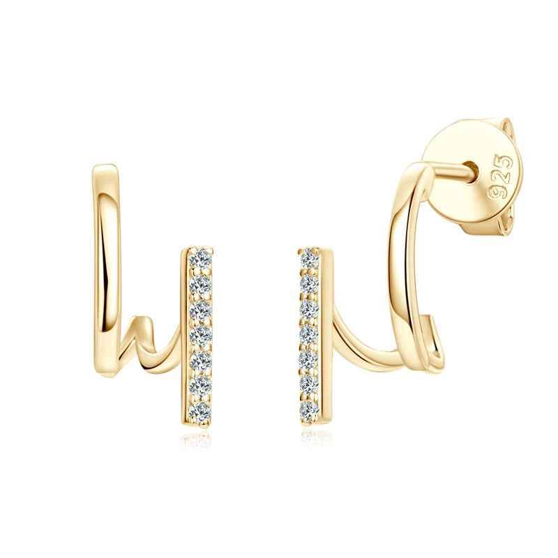 Irregular U-shaped Earrings Charm Jewelry XYS0240 Unusual Accessories - Touchy Style