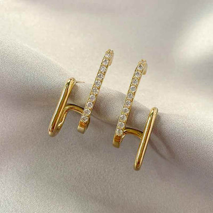 Irregular U-shaped Earrings Charm Jewelry XYS0240 Unusual Accessories - Touchy Style