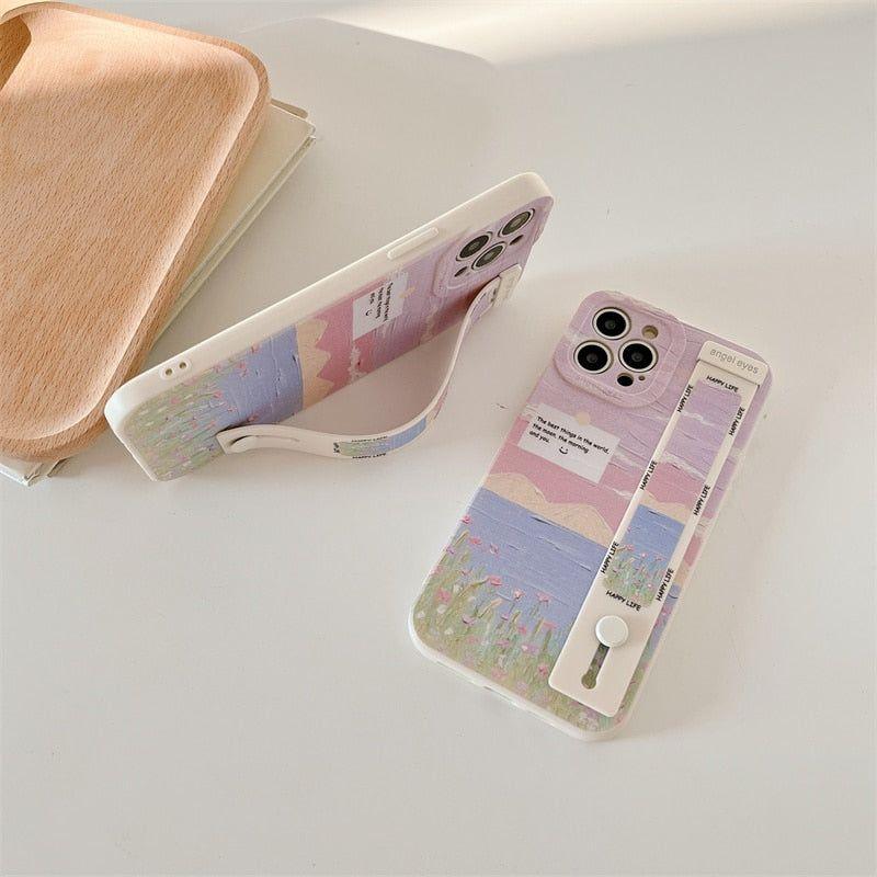 Landscape Painting Cute Phone Cases for iPhone 13 14 Pro 12 11 XS Max X XR 7 8 Plus