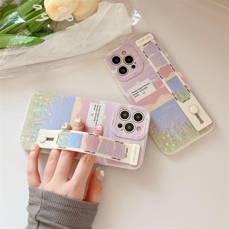 Landscape Painting Cute Phone Cases for iPhone 13, 14 Pro, 12, 11, XS Max, X, XR, 7, 8 Plus - Touchy Style