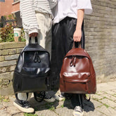 Large Capacity Leather School Bags - Teenager Cool Backpack WV1248 - Touchy Style