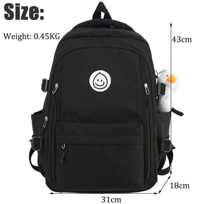 Large Cool College Backpack - Nylon Fashion Leisure Bag - Laptop Backpack RC330 - Touchy Style