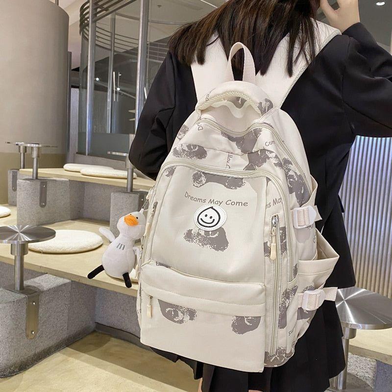 Large Cool College Backpack - Nylon Fashion Leisure Bag - Laptop Backpack RC330 - Touchy Style