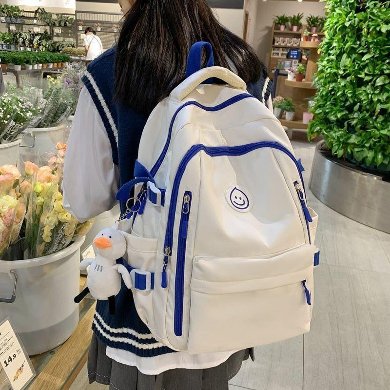 Large Cool College Backpack - Nylon Fashion Leisure Bag - Laptop Backpack RC330 - Touchy Style