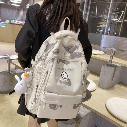 Large Cool College Backpack - Nylon Fashion Leisure Bag - Laptop Backpack RC330 - Touchy Style