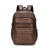 LC3595 Cool Backpack - Leather Schoolbag For Teenagers Boys - Touchy Style