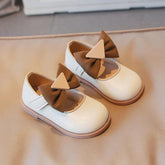 Leather Casual Shoes for Children Girls - Triangular Patch - G06042 - Touchy Style