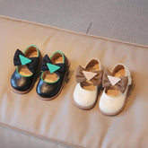 Leather Casual Shoes for Children Girls - Triangular Patch - G06042 - Touchy Style