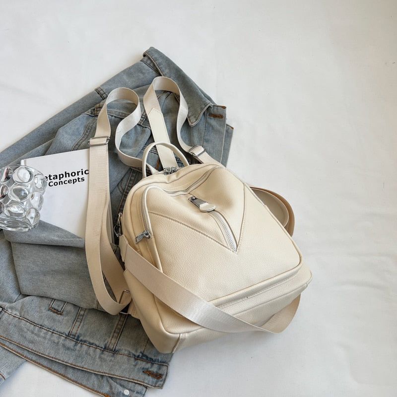 New Trendy Large-capacity Leather Shell Bag Women Handbag Summer
