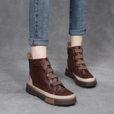 Leather Fashion Comfy Ankle Boots Women&