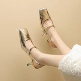 Leather High Heel Sandals - TSS102 Women&