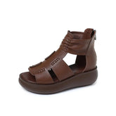 Leather Sandals Cool Boots Platform Casual Shoes For Women&